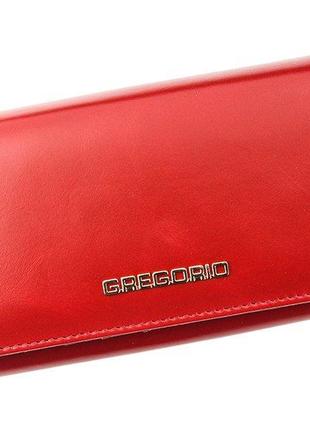 Жіночий шкіряний гаманець gregorio n100 червоний -