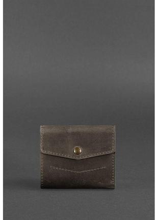 Кожаный кошелек 2.1 темно-коричневый crazy horse