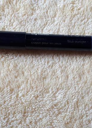 Кремовые синие серые с блестками шимерные тени карандаш ейвон avon4 фото