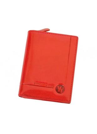 Женский кожаный кошелек coveri p100 149 красный -