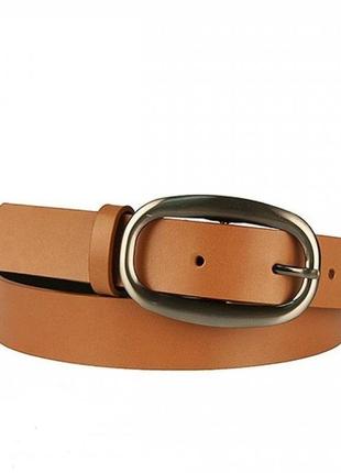 Жіночий ремінь шкіряний polscy pa295-3 жовтий -