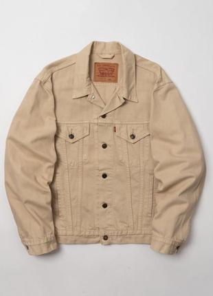 Levis 70503 vintage beige trucker denim jacket чоловіча джинсова куртка