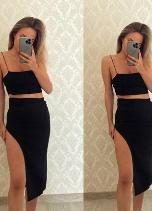 Костюм: топ + спідниця