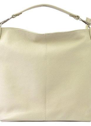 Женская кожаная сумка patrizia piu 318-007 бежевый -