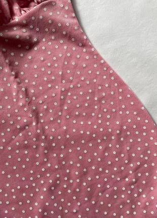 Розовое мини платье в горошек missguided в идеальном состоянии4 фото
