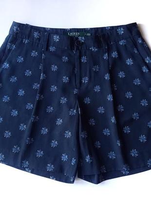 🆂🆄🅼🅼🅴🆁 🆂🅰🅻🅴 темно-сині легенькі шорти з принтом polo ralph lauren, xs/s