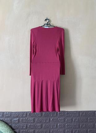 Тепла сукня віскоза з глибоким декольте облягаюча   розмір s6 фото