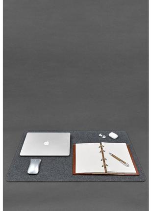 Коврик для рабочего стола 2.0 двухсторонний светло-коричневый2 фото