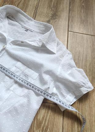 Белая блузка, легкий и качественный хлопок, хорошее состояние5 фото