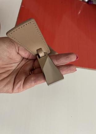 Стильный кожаный брелок jasper conran для сумки /100% кожа4 фото