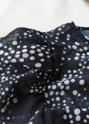 Брендовая блуза в горох рукава фонарики от lipsy7 фото