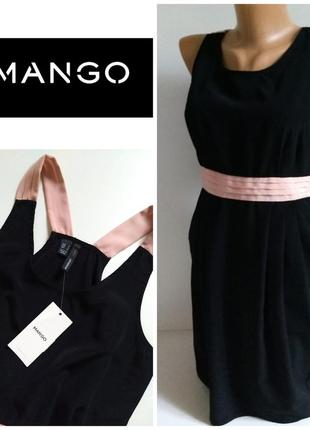 Коктейльное платье мини из струящегося шёлка  mango casual