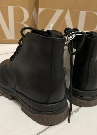 Шкіряні черевики zara3 фото