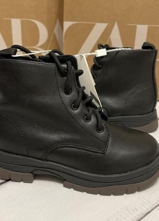 Шкіряні черевики zara2 фото