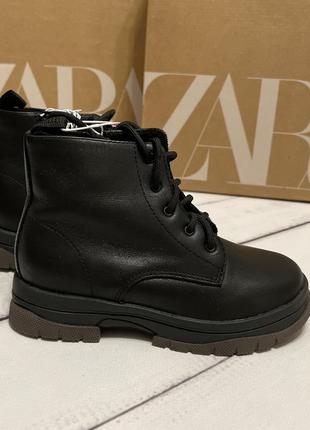 Шкіряні черевики zara4 фото