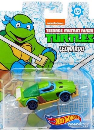 Черепашки ніндзя леонардо hot wheels хот вілс машинка ninja turtles leonardo nickelodeon