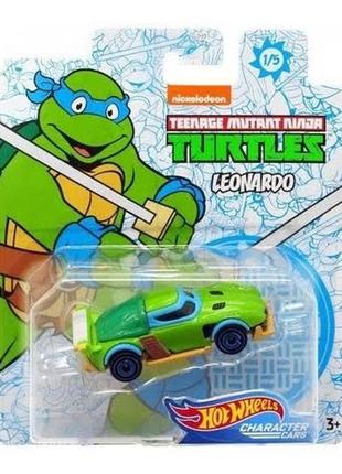 Черепашки ниндзя леонардо hot wheels хот вилс машинка ninja turtles leonardo nickelodeon2 фото