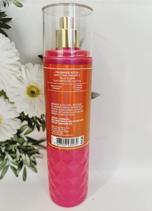 Мист (парфюмированный спрей) для тела pink pineapple sunrise от bath and body works2 фото