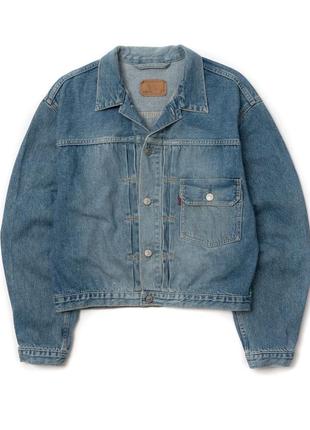 Levis vintage red tab 70501 type 1 stonewash blue denim trucker jacket (1989) мужская верхняя одежда
