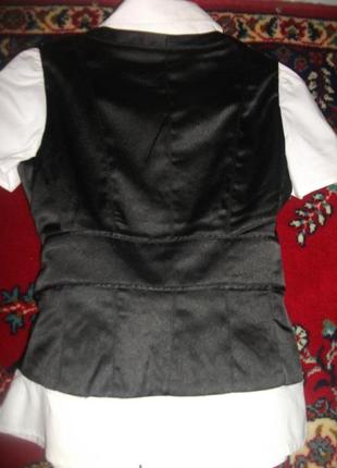 Блузка черно-белая3 фото