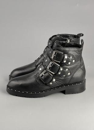 Фирменные кожаные ботинки ботинки zara vagabond dutti