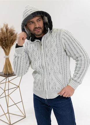 ( м / l - 48 р ) george утепленная мужская кофта куртка толстовка на меху оригинал10 фото