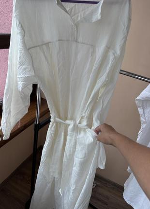 Белое платье и рубашка в дар!!3 фото