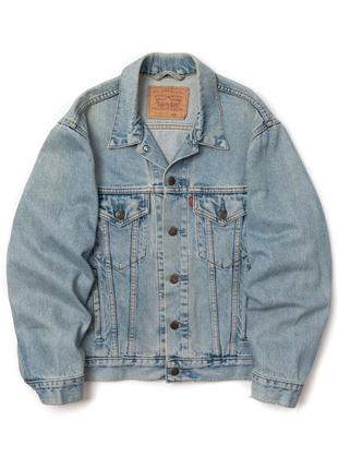 Levis vintage 90s denim trucker jacket чоловіча джинсова куртка