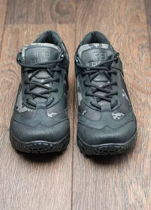 Чорні кросівки тактичні піксель зсу всу військові,демісезонні,осінні,чоловічі армійські,шкіряні5 фото