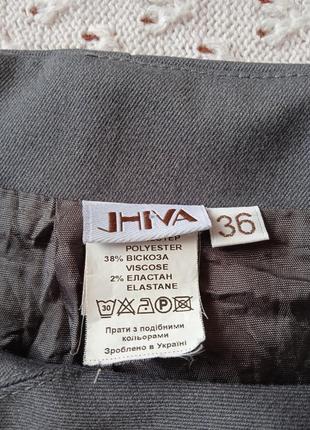 Класична спідниця jhiva з вовною до коліна спідничка тепла пряма шерстяна офісна юбка3 фото