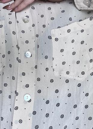 Винтажная рубашка с перламутровыми пуговицами 🤍🎀2 фото