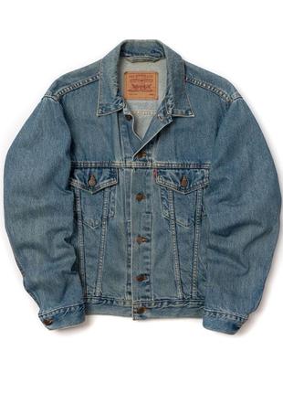 Levis 70507-0389 vintage 90s denim trucker jacket (1995) мужская джинсовая куртка1 фото