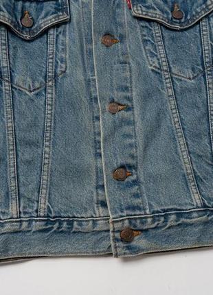 Levis 70507-0389 vintage 90s denim trucker jacket (1995) мужская джинсовая куртка5 фото