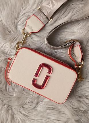 Marc jacobs the snapshot beige/red5 фото