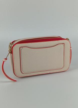 Marc jacobs the snapshot beige/red2 фото