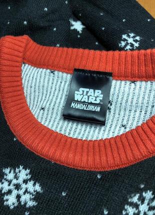 Мандалорец свитер новогодний сюжетный акрил унисекс звездные войны6 фото