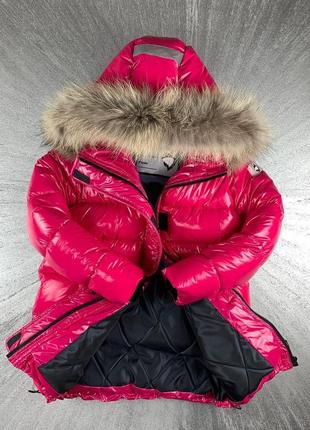 Зимове пальто з натуральним хутром2 фото