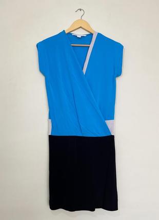 Стильне плаття на запах колорблок diane von furstenberg р.6 люкс преміум