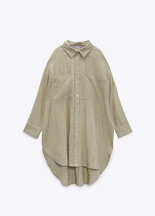 Сорочка оверсайз zara