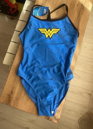 Суцільник купальник з відкритою спиною wonder women