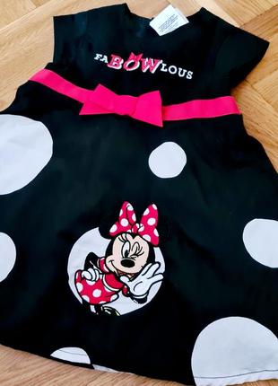 Платье платье десны 
disney 100%котон мини маус