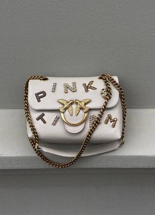 Сумка в стилі pinko pinko puff lite grey