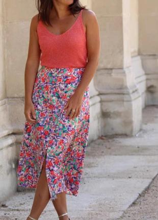 Легкая хлопковая летняя юбочка