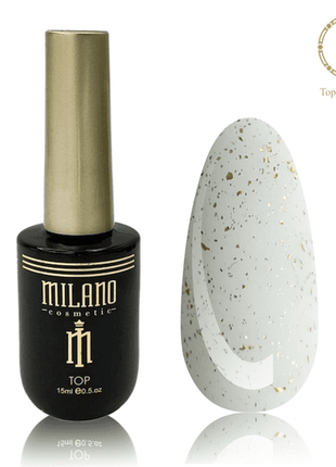 Матовий топ с золотим шиммером milano top gold matte