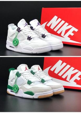 Подростковые демисезонные кроссовки nike air jordan retro 4 унисекс