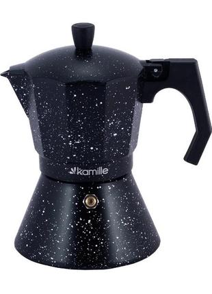 Гейзерна кавоварка kamille km-2513mr 450 мл 9 порцій