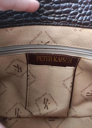 Шикарная женская кожаная сумка  peter kaiser, германия, оригинал.10 фото