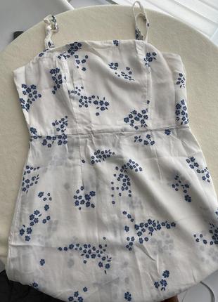 Сарафан белый платье