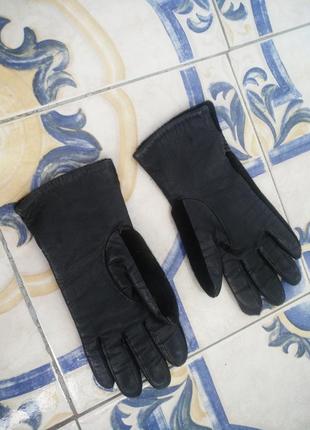 Натуральная кожа перчатки шерсть2 фото