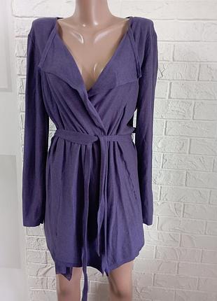 Трикотажный кардиган хлопок + вискоза идеальное состояние l-xl